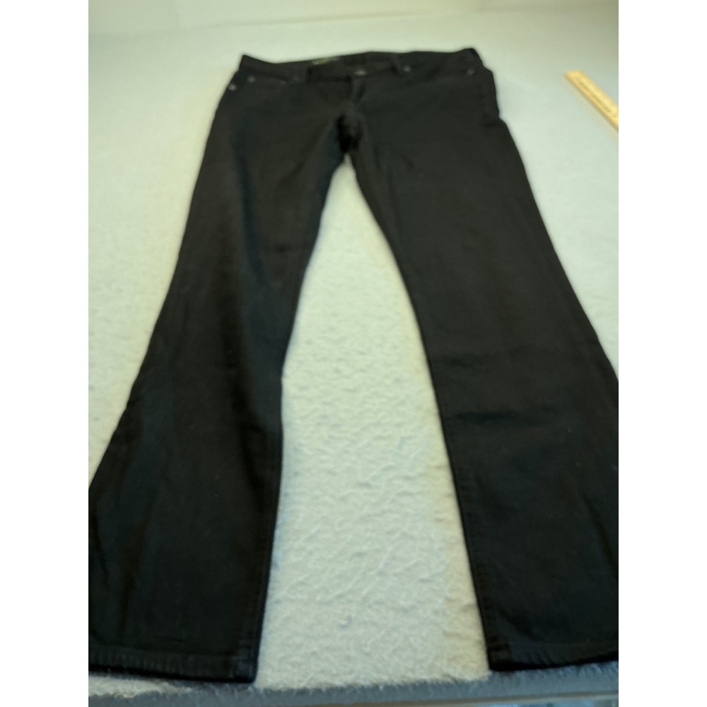 J. Crew Black Stretch Denim Jeans Slim Straight Size 31 Casual Classic 10353